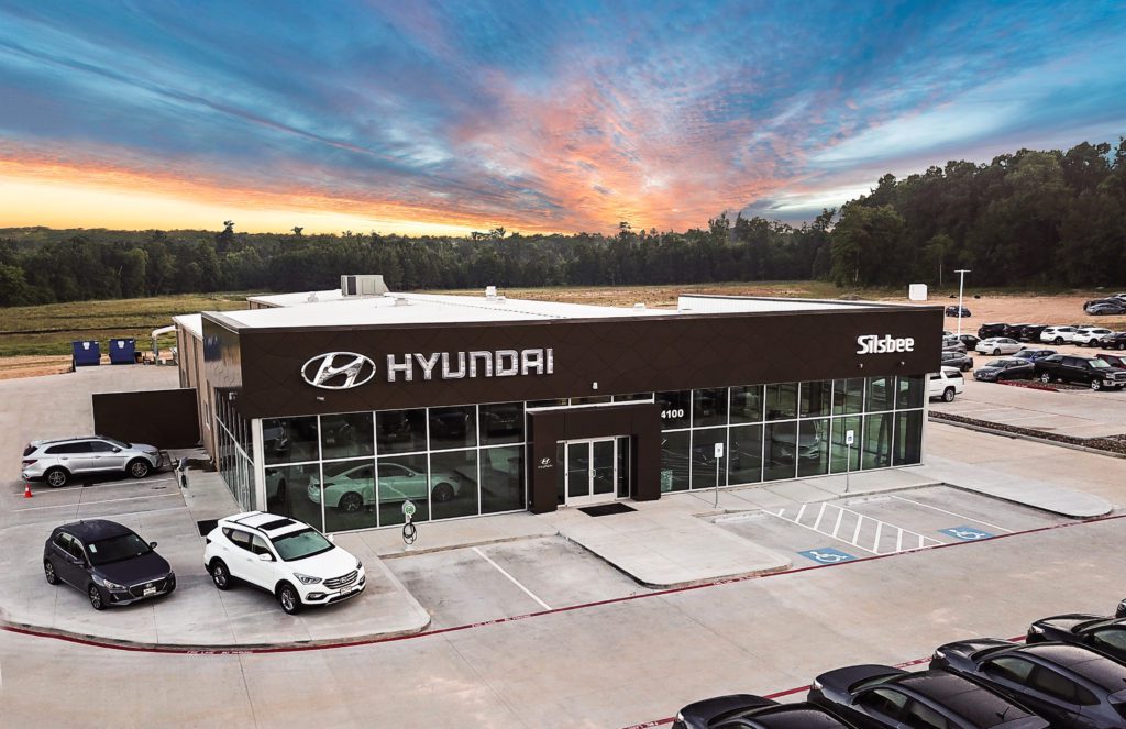 Aerial drone Real Estate Photography for a car dealership